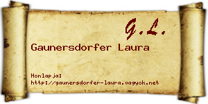 Gaunersdorfer Laura névjegykártya